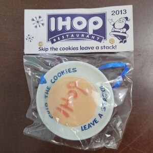 Ihop 2013 Christmas ornament skip the cookies leave a stack Miniature pancakes